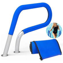 (6ft) 4/6/8/10ft Pool Rail Grip Cover,Pool Handrail Cover With Zipper - Blue Anti Slip Handrail Covers For Swimming Pool Ladder Handles