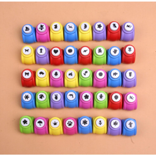 Hole Punch Craft Set, Punch Shape Craft Scrapbook Supplies Shape Different Styles Randomly 2