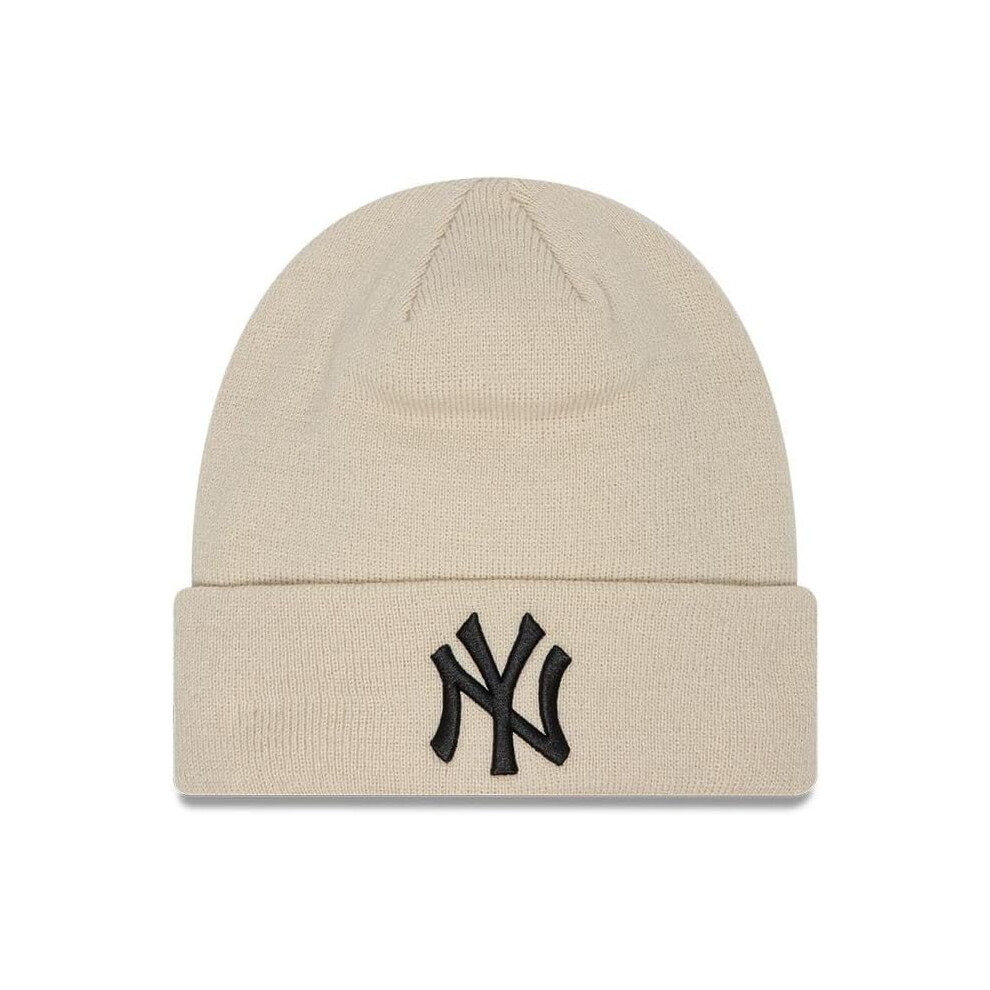 New Era Cuffed Yankees Beanie - Stone/Black