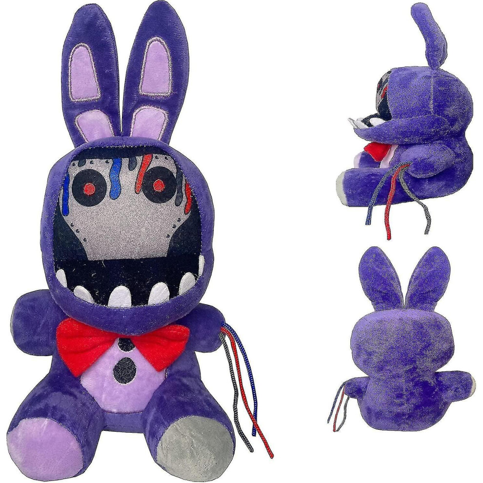 Withered Purple Bunny Plush Toys, 11 Inches Fnaf Security Breach Bonnie Doll, Collectible Nightmare Freddy Plush Toys  (withered Purple Bunny)  (xq)