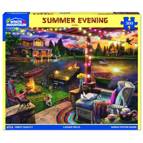 WHITE MOUNTAIN White Mountain Puzzles - Soirée d'été - Puzzle Jigsaw 500 Pièces