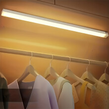 (Warm Light, 50cm/19.6in) 1pc Wireless Motion Sensor LED Strip Light, USB Rechargeable Battery-Powered, Non-Waterproof Indoor Lighting for Closet, Kitchen, Bathroom, Cabinet,