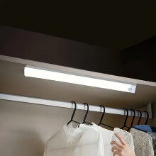 (Cold Light, 50cm/19.6in) 1pc Wireless Motion Sensor LED Strip Light, USB Rechargeable Battery-Powered, Non-Waterproof Indoor Lighting for Closet, Kitchen, Bathroom, Cabinet,