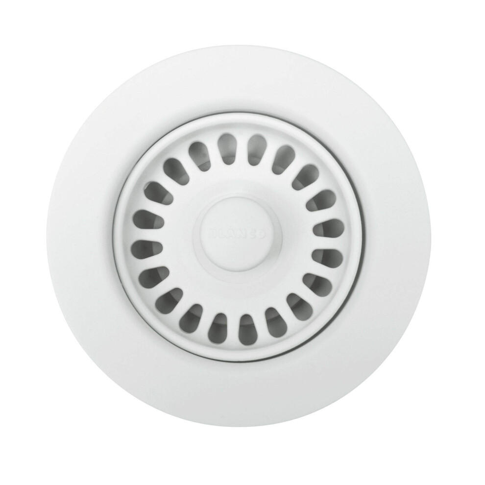 Blanco, White 441091 Silgranit-Matched Kitchen Drain Basket Strainer, 3.5" 747943027892