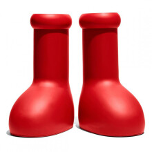 (9.5 UK Wide - 28.5cm) Creative Big Red Shoes, Anime Creative Men's And Women's Rain Boots, Funny Cartoon Waterproof Non-slip Thick Sole Eva Big Red Boots
