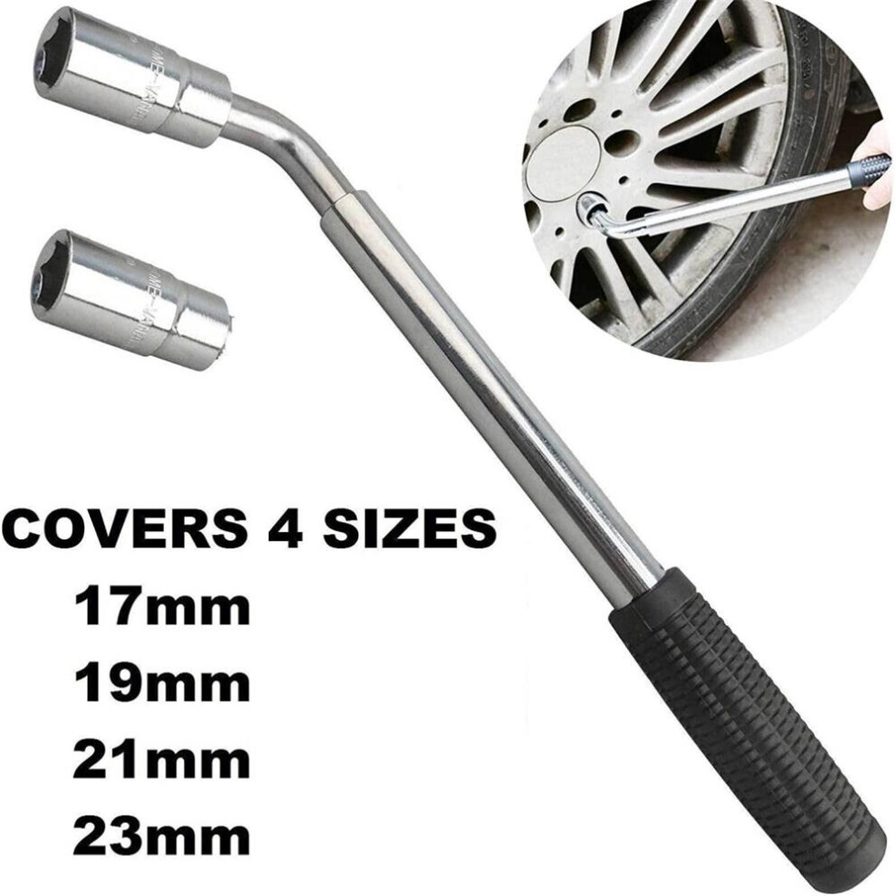 Extendable Wheel Brace Wrench Telescopic Car Socket Tyre Nut 9432348098523