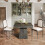 Tribesigns Tribesigns Dining Table for 4, Square Kitchen Table Small Dinner Table 6