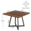 Tribesigns Tribesigns Dining Table for 4, 80 x 80 x 75 cm Kitchen Table 4
