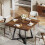 Tribesigns Tribesigns Dining Table for 4, 80 x 80 x 75 cm Kitchen Table 11