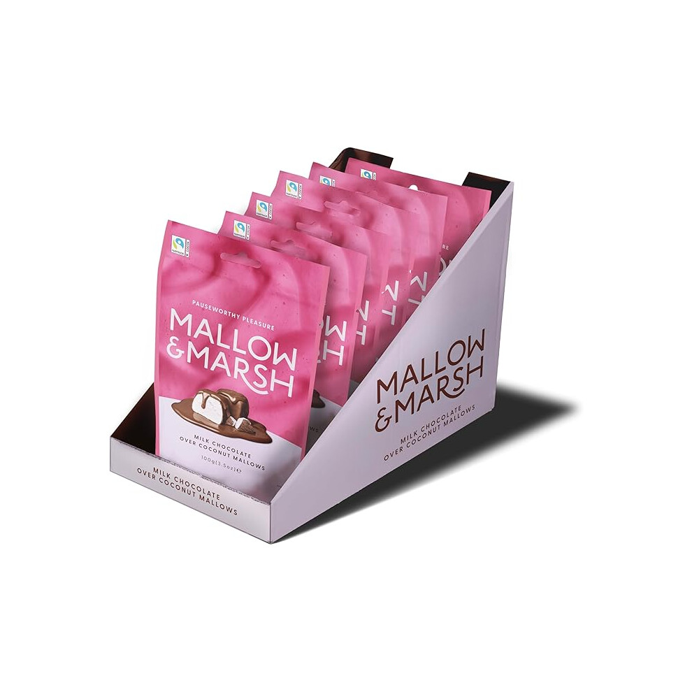 Mallow & Marsh Store Mallow & Marsh Milk Chocolate Over Coconut Marshmallow Sharing Pouch 6 X 100G