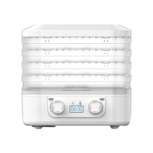 (White, UK) 5-Tier Food Freeze Dryer Machine, Candy & Snack Dehydrator