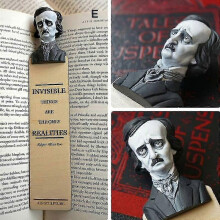 (5) Horror Bookmarks 3d Cartoon Resin Portrait Bookmark Great Gifts For Book Lovers