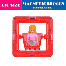 (1pcgirl) Big Size Magnetic Designer Kids Magnet Building Blocks Accessories Educational Constructor Toys For Children Holiday Gifts