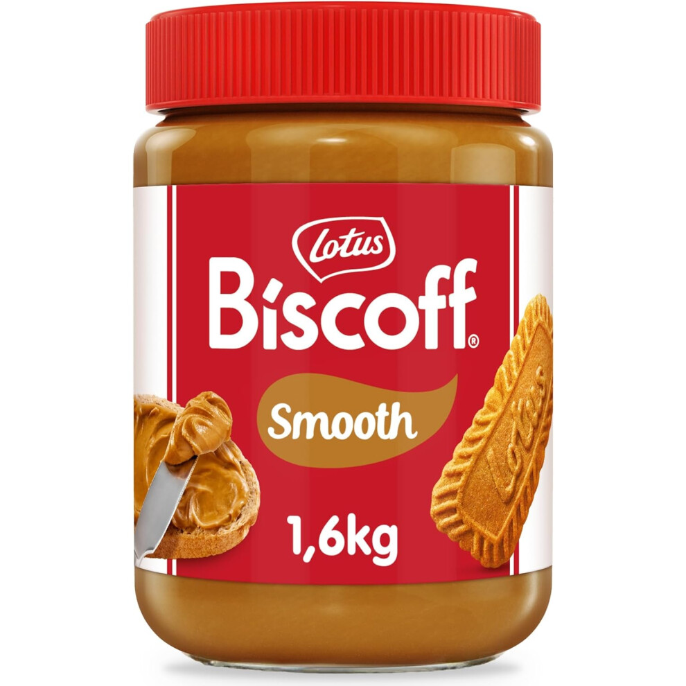 Biscoff Sweet Spread Smooth Extra Large Jar Caramelised Biscuit Flavor Vegan Nut Free No Colours Or Added Flavours 1.6Kg