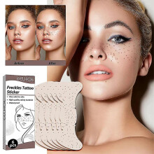 12pcs Fake Freckles Face Temporary Tattoo Waterproof Freckle Patch Makeup Stickers