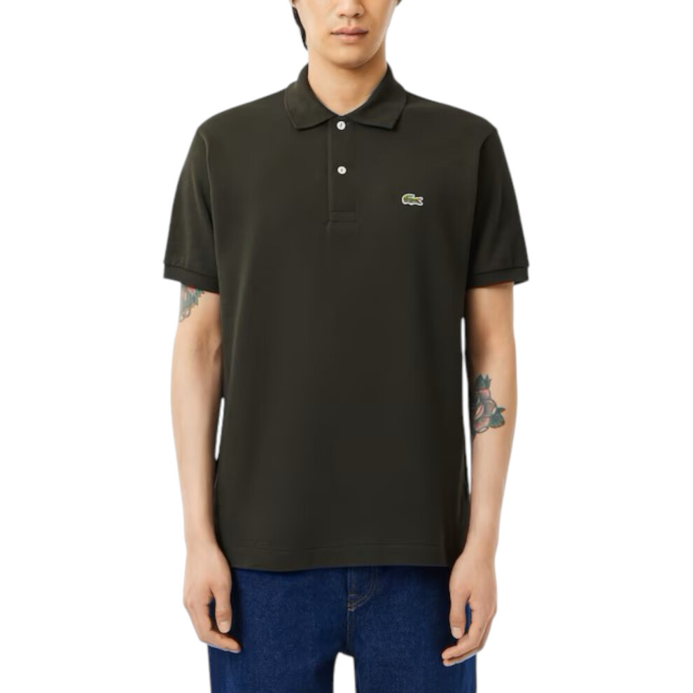 New Lacoste Men's (Khaki, S) L1212 Polo T Shirts Classic Golf Tee Green