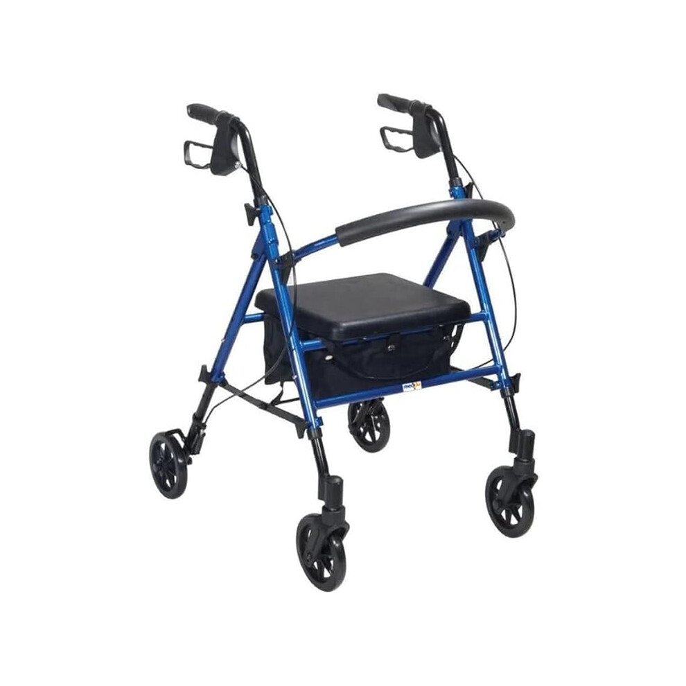 Photos - Rollator / Walker Dunimed Lightweight Foldable Rollator Height Adjustable (Blue)