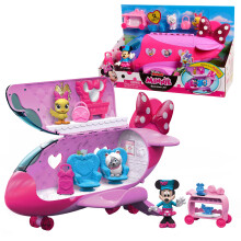 Disney Junior Minnie Mouse Bow-Liner Jet Toy figurk s jtkkszlet hivatalosan engedlyezett gyerekjtkok 3 ves kortl a Just Playtol
