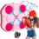 (Pink) Boxing Machine Wall Mount Bluetooth Music Electronic Boxing Training Punching Children's 1