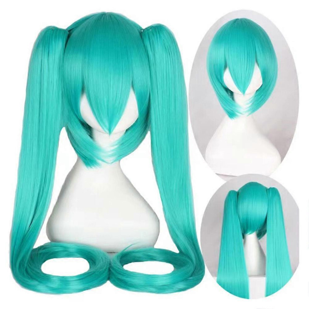 Cosplay Party Wigs Hatsune Miku Wig With 2 Ponytail Long Straight Wigs Halloween Carnival Props Not,Specified