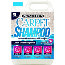 Pro-Kleen Professional Carpet & Upholstery Shampoo  Ocean Fresh Fragrance 5L  High Concentrate Cleaning Solution