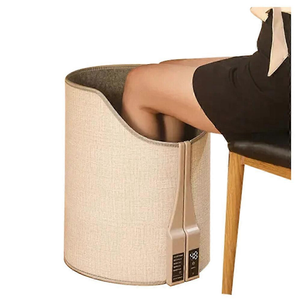Electric Feet Heater Digital Display Folding Portable Adjustable Thermostat Foot Warmer for Home Of