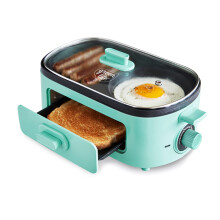 greenLife Station de petit-déjeuner 3-en-1, Grille en céramique Nonstick pour œufs, viande et crêpes