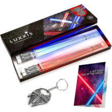 Lightsaber Chopsticks Light Up Glowing Chop Sticks for Star Wars Gifts Set Theme Party Fun [2 Pair