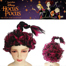 Hocus Pocus Witch Mary Sanderson Cosplay Party Hair Wig Halloween Fancy Dresses Full Head Wigs