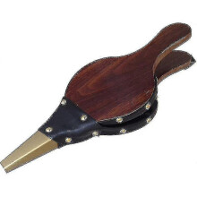Fireplace Bellows, Wood Fire Blower, Fireplace Bellows, Wooden Fire Bellows, with Strap, for Bbq, Fireplace, Wood Stove, Barbecue, Outdoors