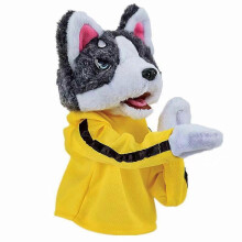 Kung Fu Animal Toy Husky Gloves Doll, Funny Interactive Soundable Boxing Hand Puppet, Kids Creative Gift Hand Puppet
