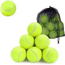 Knight Tennis Balls with Mesh Carrying Bag Pack of 12 & 24|Pressureless,All Court Types |Sports |Dog, Pet Exercise Practice |Throwing Machine