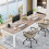 Tribesigns Tribesigns Computer Desk 200x70x75cm, Double PC Office Table 1