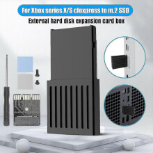 1TB Portable External SSD for Xbox Series X/S - M.2 NVMe PCIe 4.0 Conversion Box, Aluminum Heat Dissipation, Plug & Play
