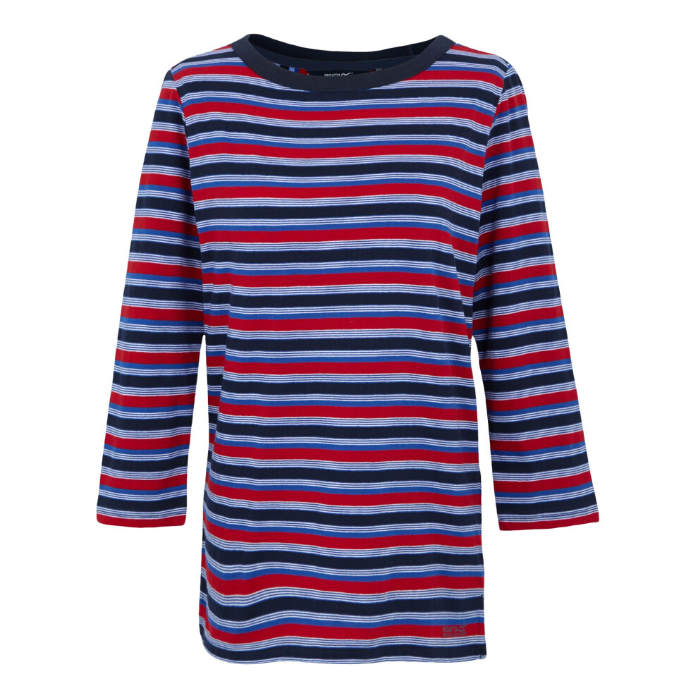 (8 UK, Navy) Regatta Womens/Ladies Baylette II Striped T-Shirt