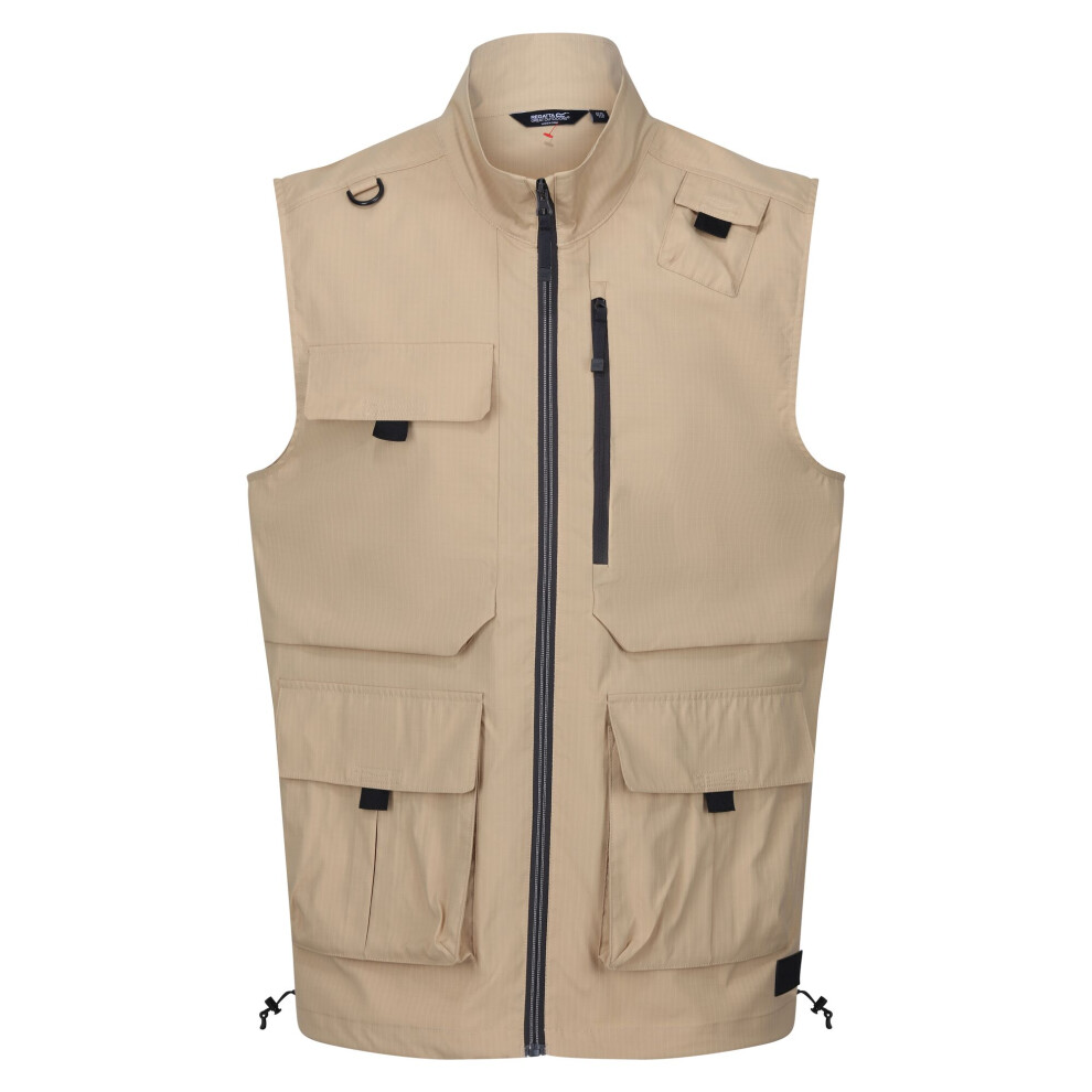 (XXL, Oat) Regatta Mens Travel Light Packaway Gilet