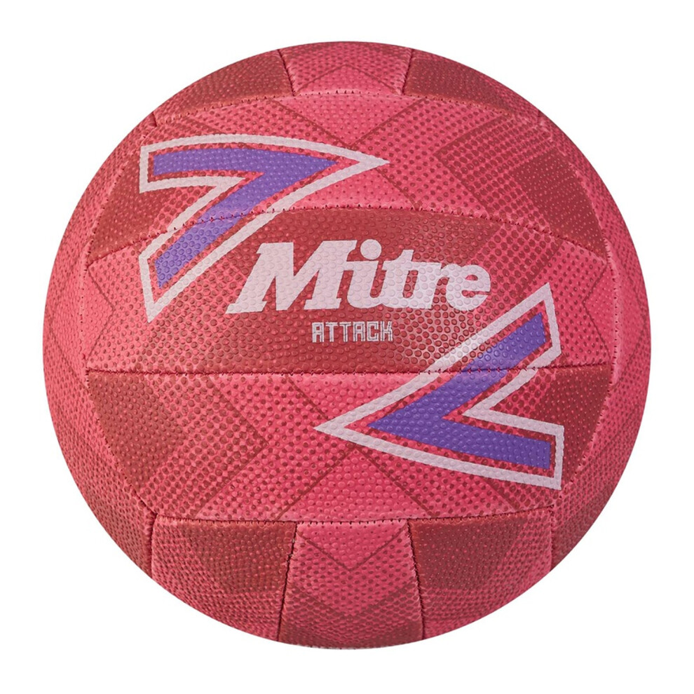 Mitre Pink/Purple/White (4, ) Attack Netball Size 4