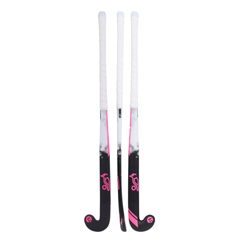 KOOKABURRA (32in, Black/Pink/White) Kookaburra Wooden Swift Hockey Stick