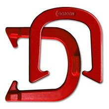 Gordon Professional Pitching Horseshoes - Red Finish - NHPA Sanktion fr turneringsspel - Drop Forged Construction - Ett par (2 skor) - Mediumvik