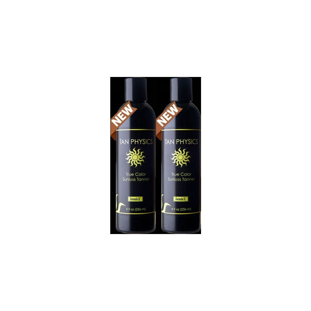 Tan Physics True Color (2 pack) w/ 5 FREE pairs of application gloves, Sunless Tanner