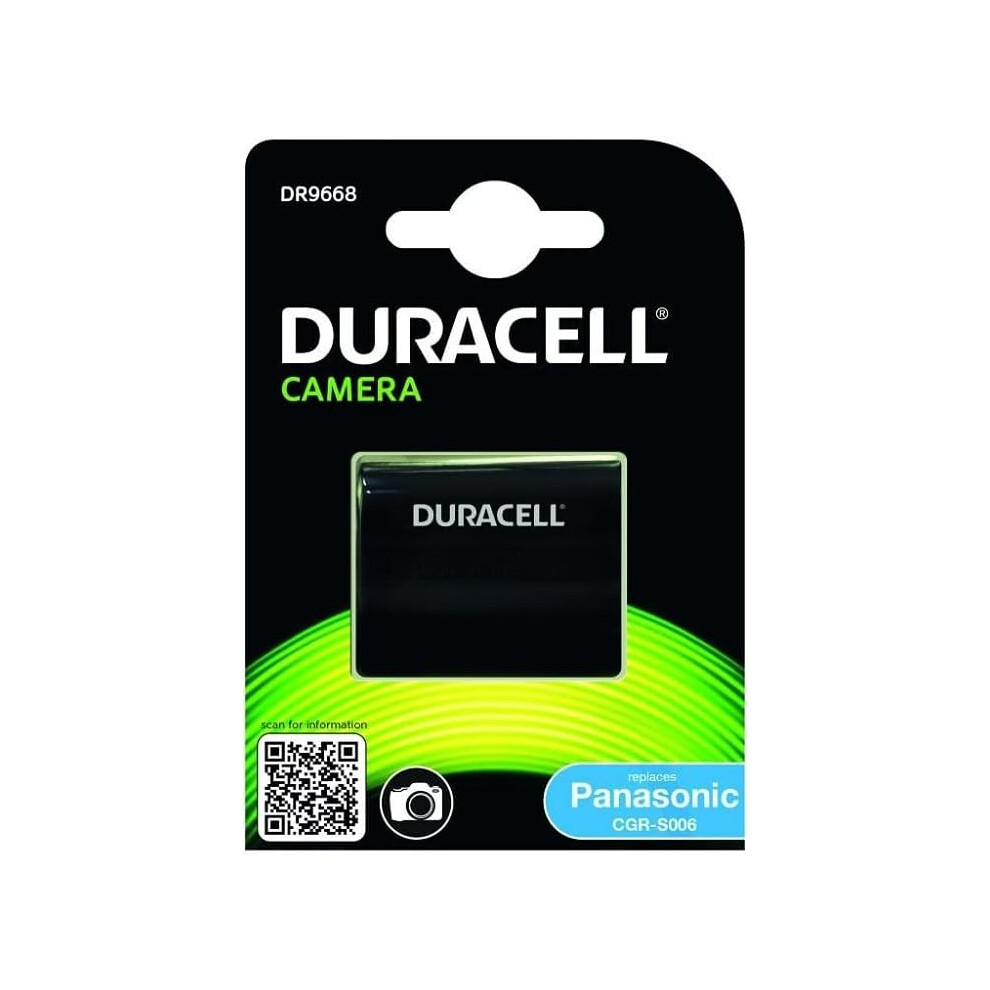 Duracell Replacement Digital Camera Battery For Panasonic Cga-S006 Black 8000000000729