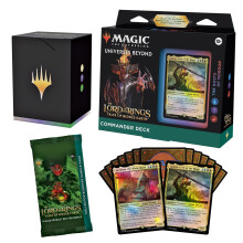Magic The gathering The Lord of The Rings: Tales of Middle-Earth commander Deck 4 + collector Booster Sample Pack