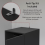 (Black) Modern 1-Door Wardrobe | Tall Storage with Hanging Rail 4