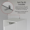 (White) Modern 1-Door Wardrobe | Tall Storage with Hanging Rail 3