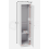 (White) Modern 1-Door Wardrobe | Tall Storage with Hanging Rail 4