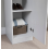 (White) Modern 1-Door Wardrobe | Tall Storage with Hanging Rail 8
