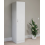 (White) Modern 1-Door Wardrobe | Tall Storage with Hanging Rail 9