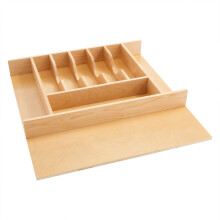 Rev-A-Shelf Trim-to-Fit Besteck-Schubladen-Organizer fr Kchenutensilien, Besteckschrank, natrliches Ahornholz, 9 Fcher, Tabletteinsatz 4WCT-3