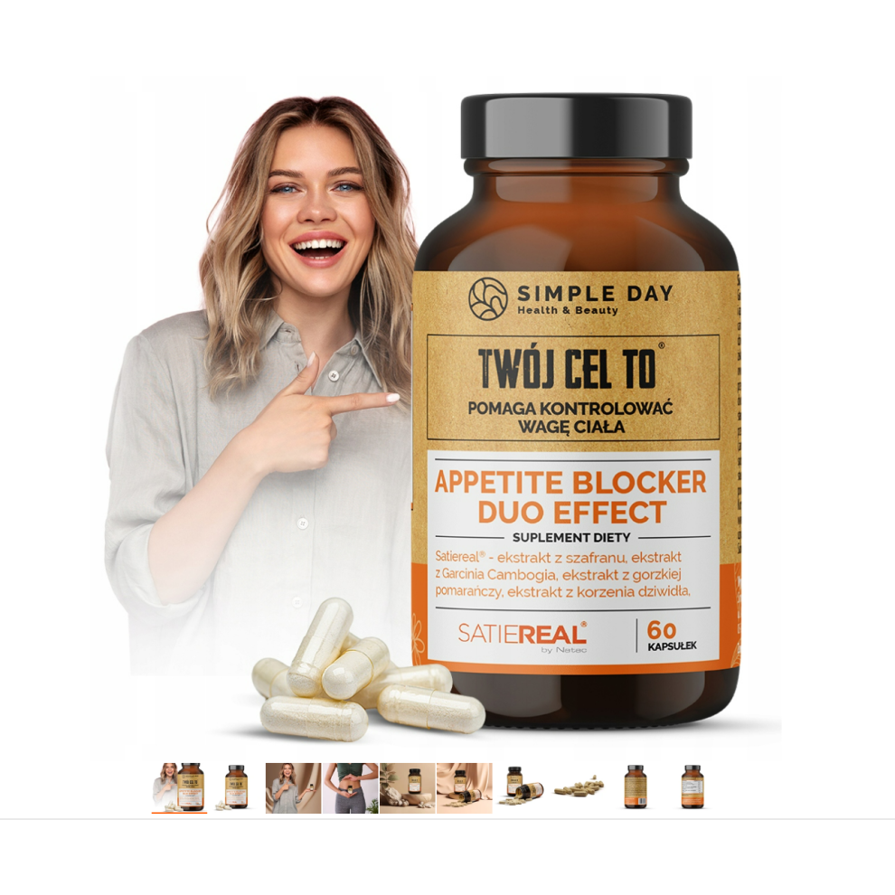 Simpleday Appetite Blocker Duo - 60 Capsules / Appetite Blocker Duo Twã³J Cel