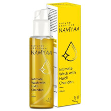 Namyaa Haldi Chandan Nettoyant d'hygiène intime pour femmes | Avec protection contre les germes et les odeurs | pH équilibré (paquet de 1)